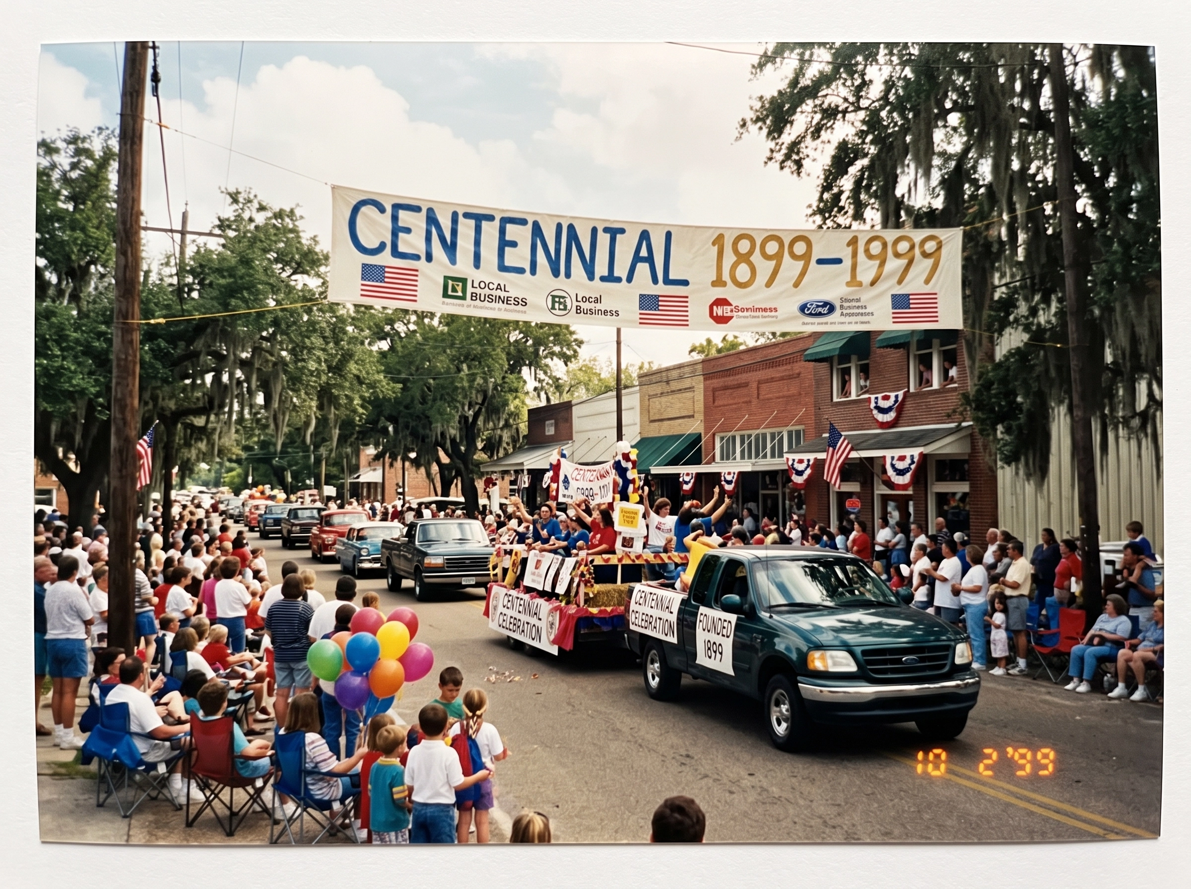 Centennial celebration on Landing Road, 1999